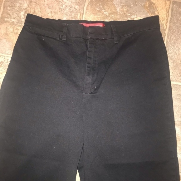 Gloria Vanderbilt Black High Waisted Size 10 Petite crop pant - Picture 2 of 6